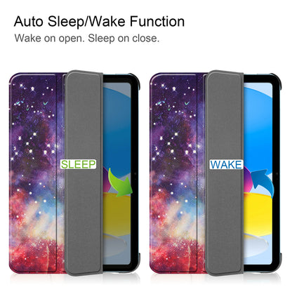 Coque pour Apple iPad (2025) / (2022), Techsuit, FoldPro Galaxy, Multicolore