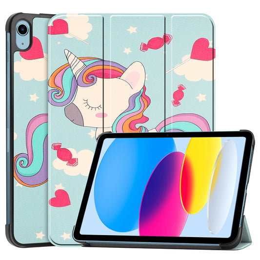 Coque pour Apple iPad (2025) / (2022), Techsuit, FoldPro Unicorn, Multicolore
