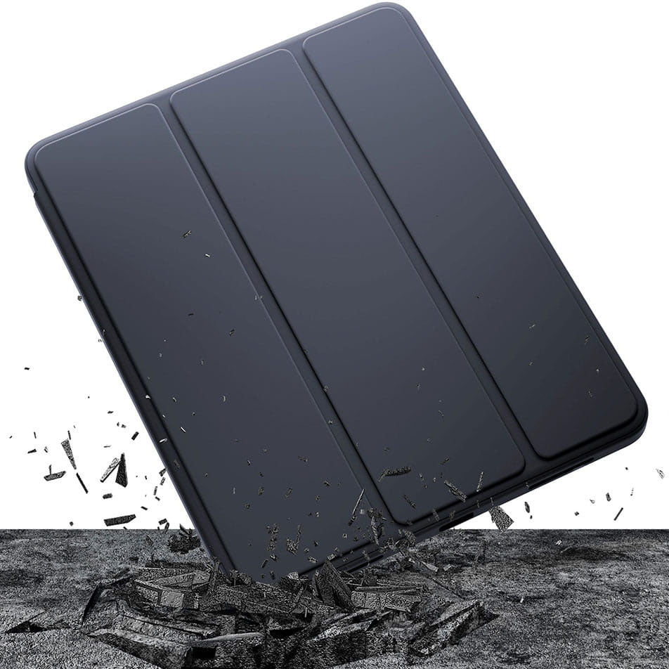 Housse pour Apple iPad (2025) / (2022), 3MK, Soft Tablet, Noire