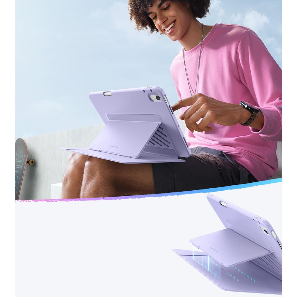 Case for Apple iPad Air 11 (2025) / Air 11 (2024) / Air (2022) / Air (2020), ESR, Flip Hybrid, Violet