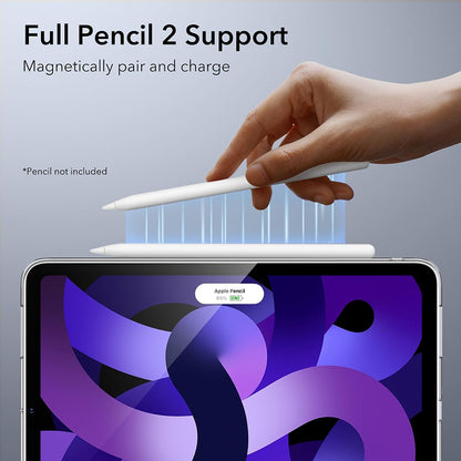 Coque pour Apple iPad Air 11 (2026) / iPad Air 11 (2025) / Air 11 (2024) / Air (2022) / Air (2020), ESR, Project Zero, Noir Satiné