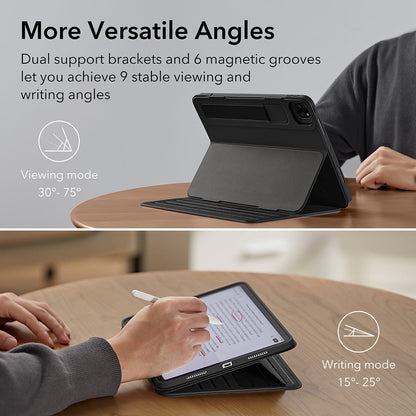 Coque pour Apple iPad Air 11 (2026) / iPad Air 11 (2025) / Air 11 (2024) / Air (2022) / Air (2020), ESR, Shift, Noire