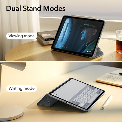 Coque pour Apple iPad Air 13 (2026) / Air 13 (2025) / Air 13 (2024), ESR, Ascend Trifold, Gris Satiné