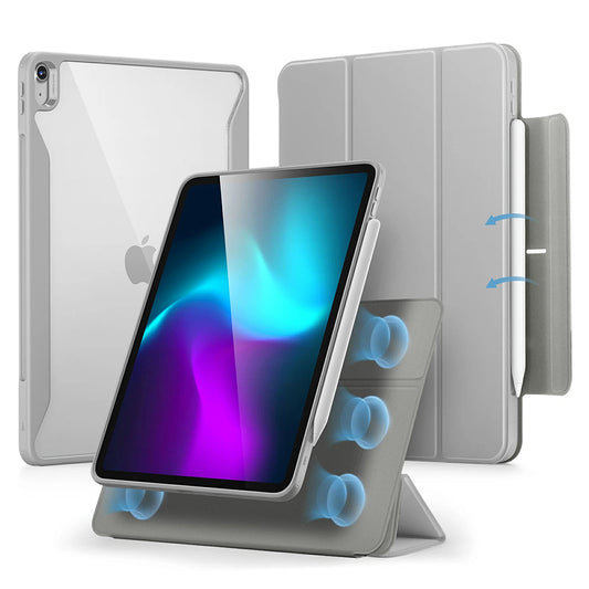 Coque pour Apple iPad Air 13 (2026) / Air 13 (2025) / Air 13 (2024), ESR, Rebound Hybrid, Gris