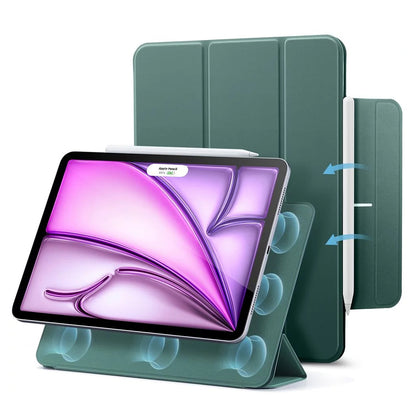 Coque pour Apple iPad Air 13 (2026) / Air 13 (2025) / Air 13 (2024) / Pro 12.9 (2022) / Pro 12.9 (2021), ESR, Rebound, Vert Satiné