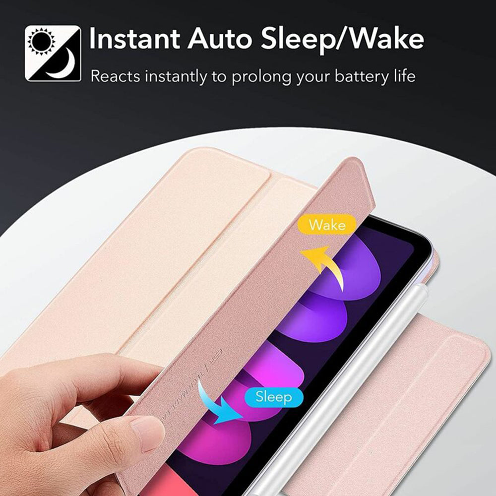 Étui pour Apple iPad mini (2024) / mini (2021), ESR, Rebound, Rose Doré
