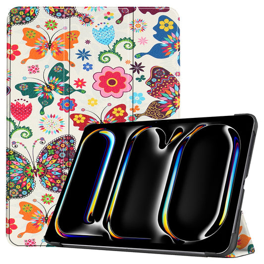 Coque pour Apple iPad Pro 13 (2024), Techsuit, FoldPro Butterfly, Multicolore