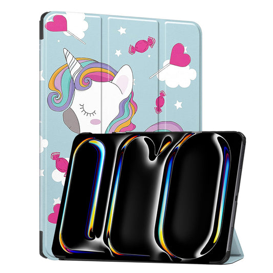 Coque pour Apple iPad Pro 13 (2024), Techsuit, FoldPro Unicorn, Multicolore