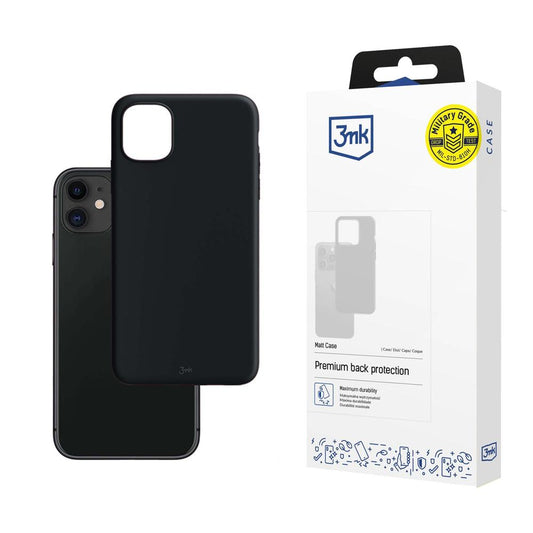 Coque pour Apple iPhone 11, 3MK, mat, noir