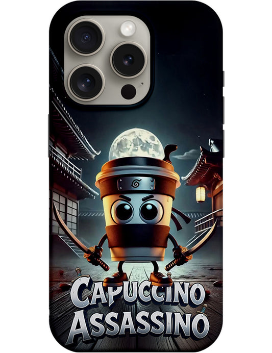 Coque pour Apple iPhone 14 Pro, Perfect Case, Italian Brainrot Capuccino Assassino, Multicolore