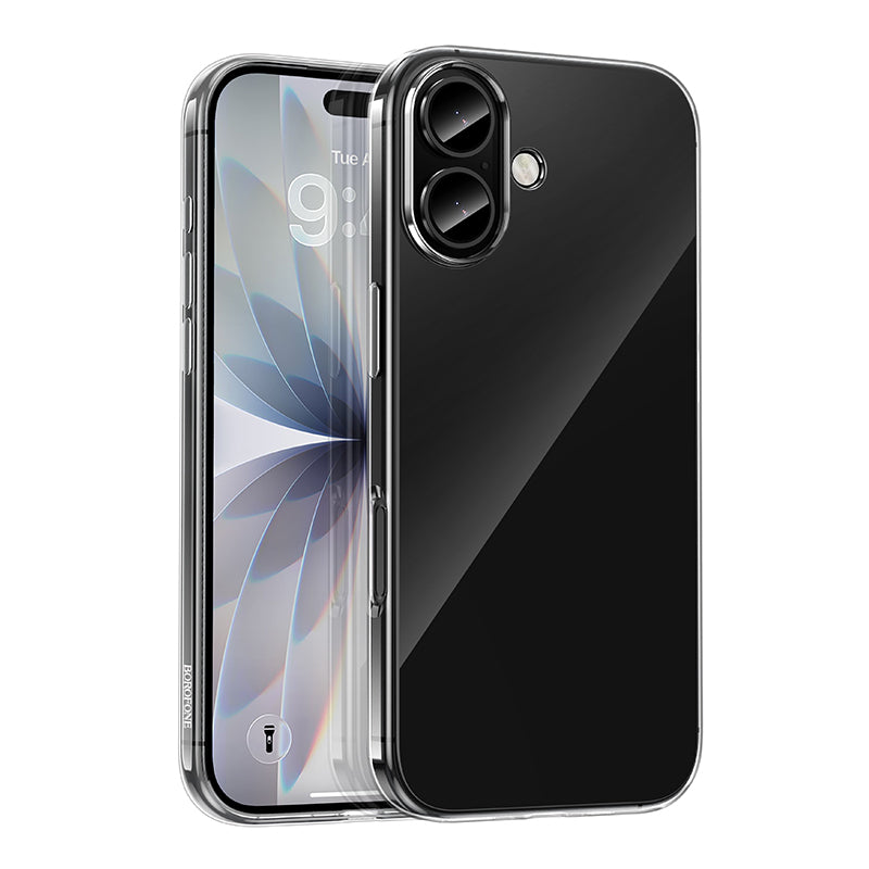 Coque pour Apple iPhone 17, Borofone, BI4 Ice, Transparente