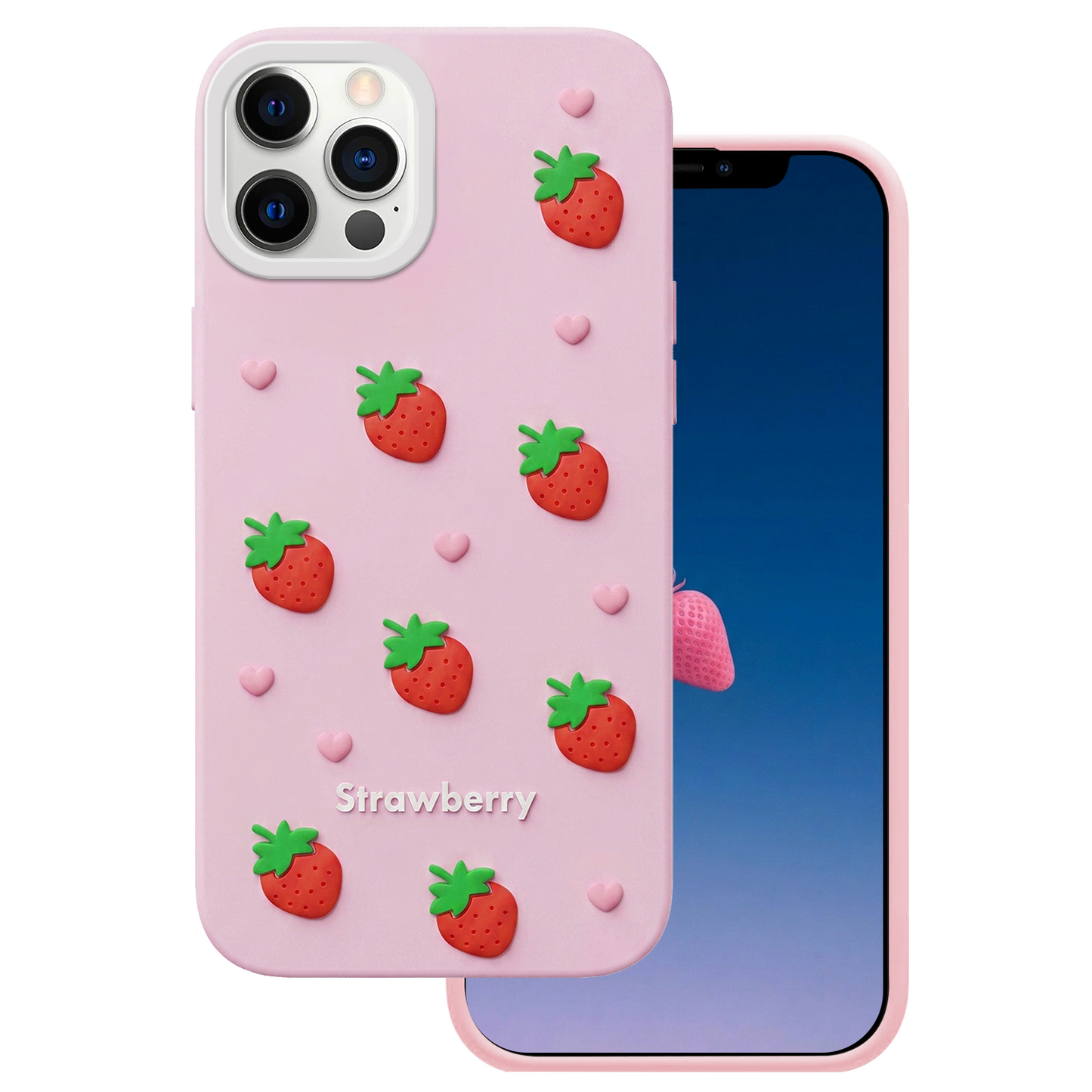 Case for Apple iPhone 16 Pro, OEM, Strawberry, Pink