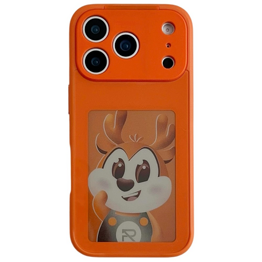 Coque pour Apple iPhone 17 Pro Max, OEM, Écran E-Ink Personnalisé, Orange