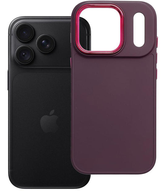 Coque pour Apple iPhone 18 Pro / iPhone 17 Pro, OEM, Frame, bordeaux