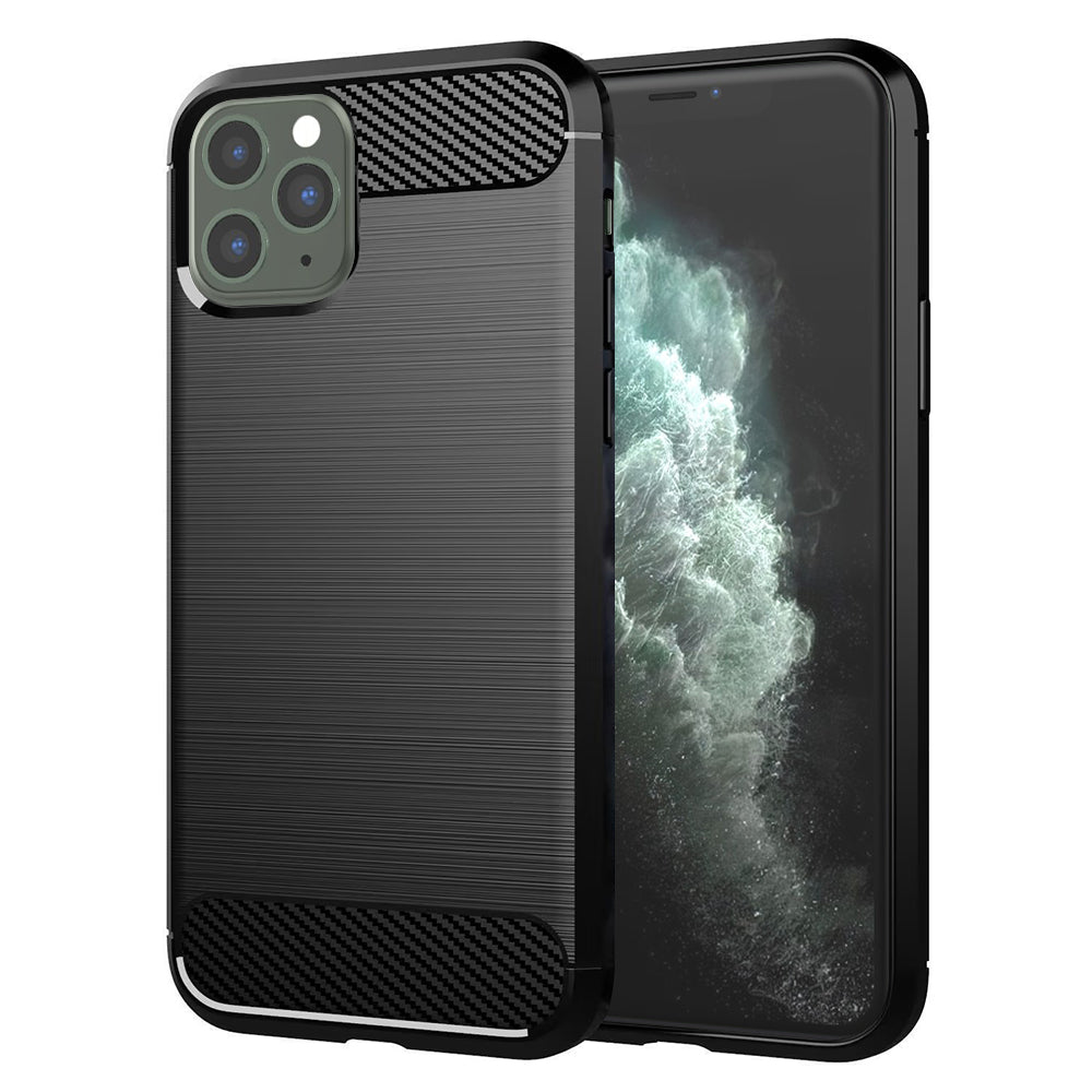 Coque pour Apple iPhone 11 Pro Max, Techsuit, Carbone, Noire