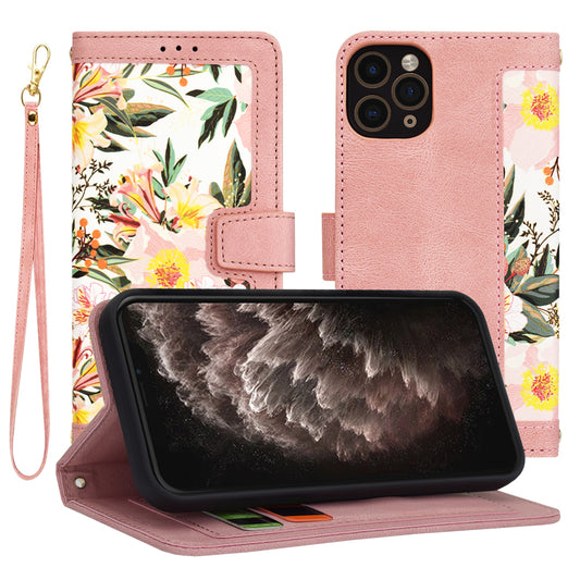 Coque pour Apple iPhone 11 Pro, Techsuit, FlipCraft, Rose