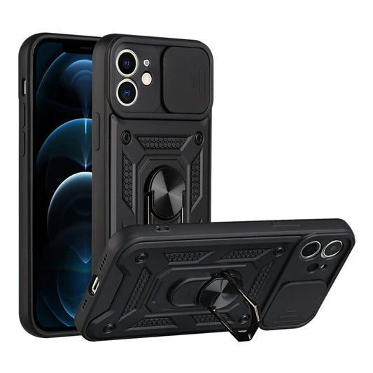 Coque pour Apple iPhone 11, Techsuit, CamShield, Noire
