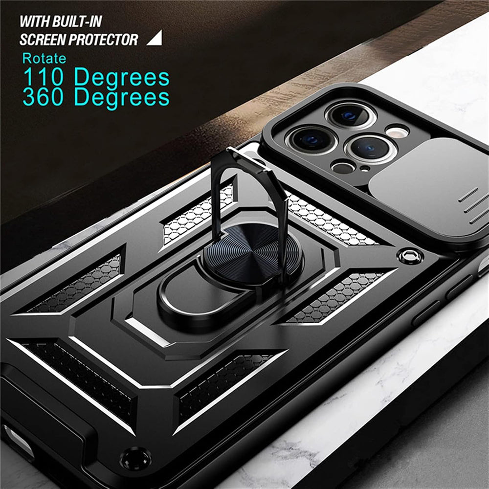 Case for Apple iPhone 12 mini, Techsuit, CamShield, Black