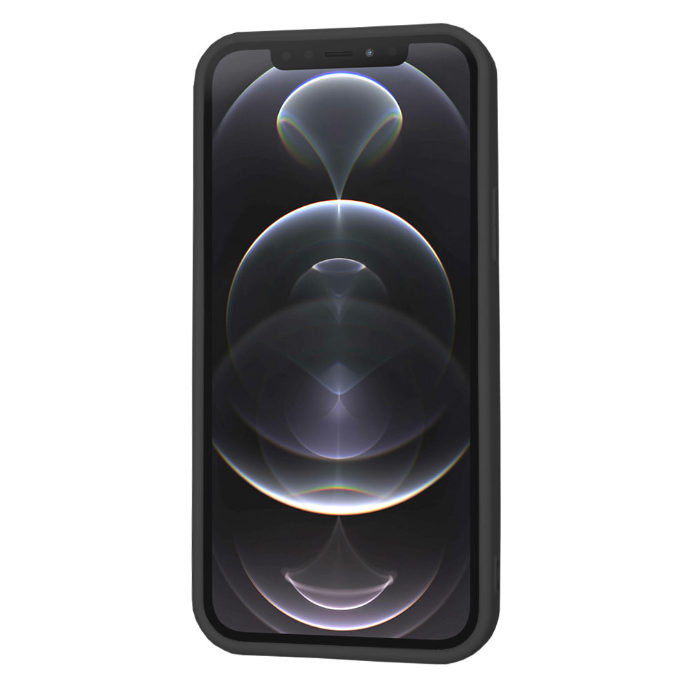Coque pour Apple iPhone 12 Pro, Techsuit, SoftFlex, Noire