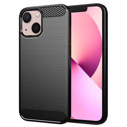 Coque pour Apple iPhone 13 mini, Techsuit, Carbone, Noire