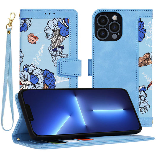 Coque pour Apple iPhone 13 Pro Max, Techsuit, FlipCraft, Bleu