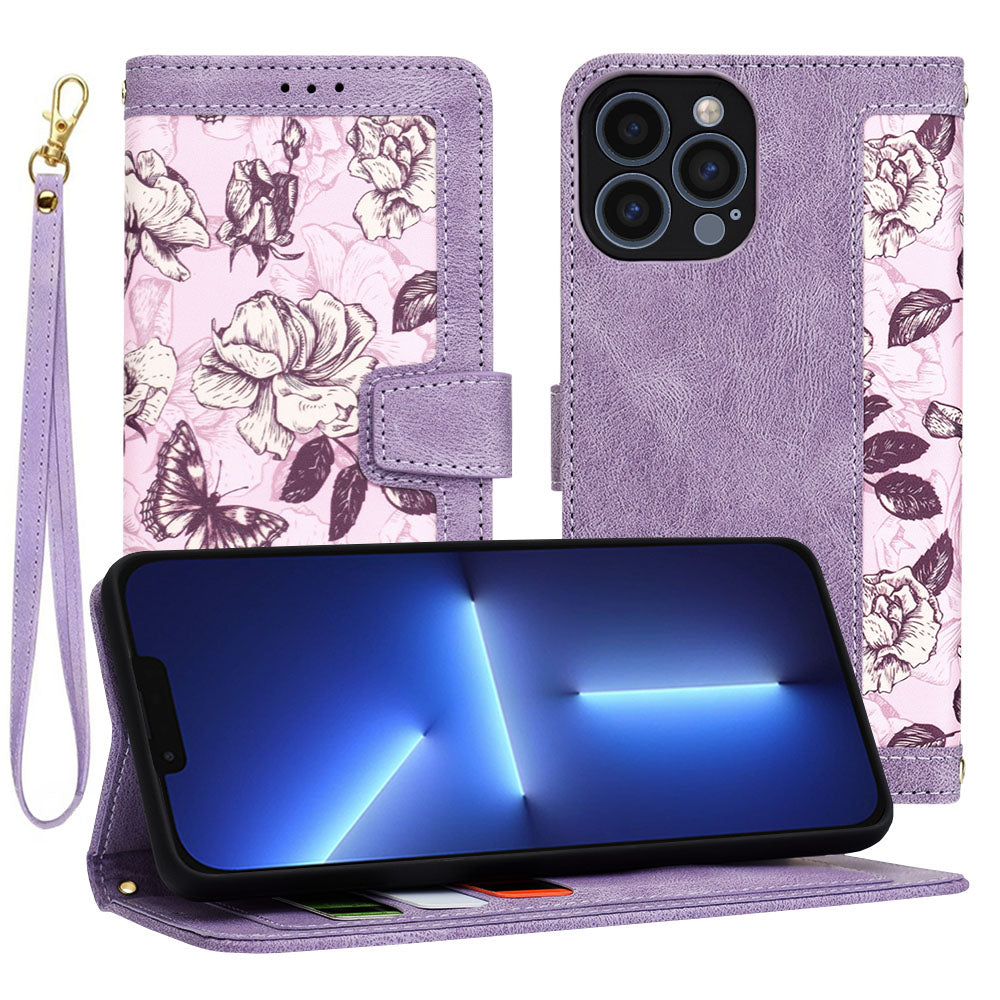 Coque pour Apple iPhone 13 Pro Max, Techsuit, FlipCraft, Violet