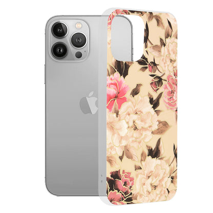 Coque pour Apple iPhone 13 Pro Max, Techsuit, Marble, Beige