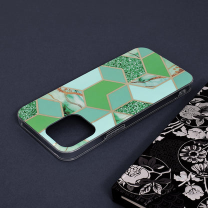 Coque pour Apple iPhone 13 Pro Max, Techsuit, Marble, Vert