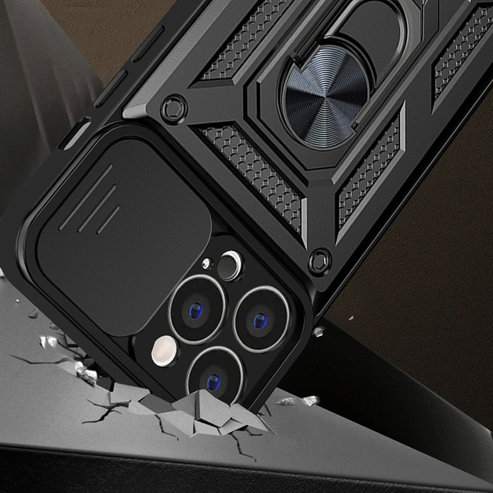 Case for Apple iPhone 13 Pro, Techsuit, CamShield, Black