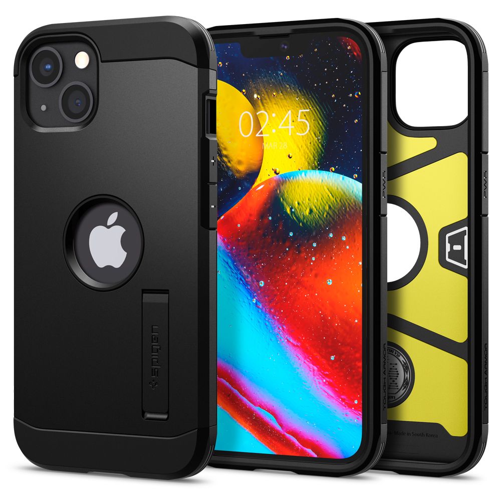 Case for Apple iPhone 13, Spigen, Tough Armor, Black