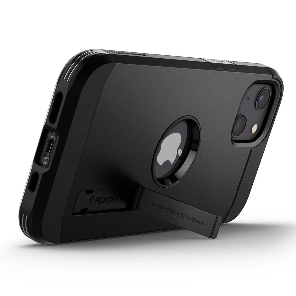 Case for Apple iPhone 13, Spigen, Tough Armor, Black
