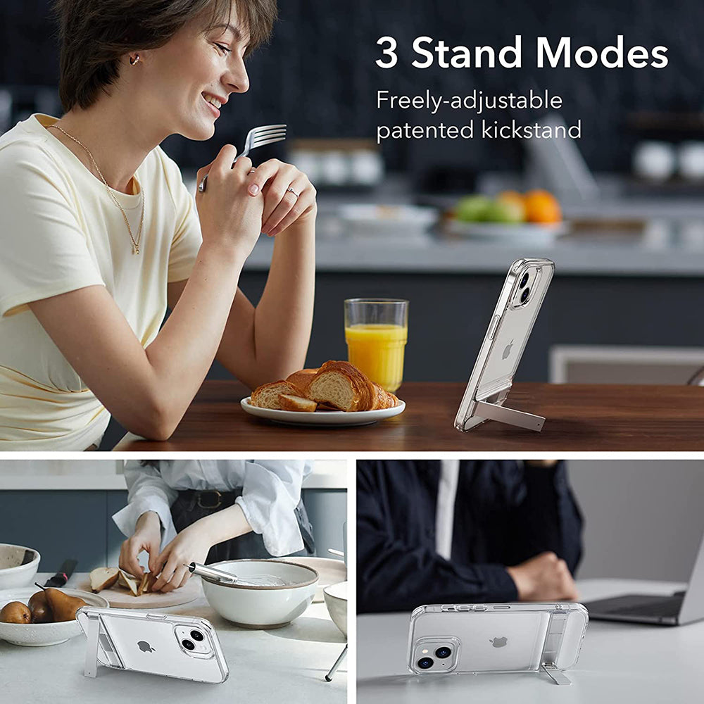 Étui pour Apple iPhone 14 Plus, ESR, Air Shield Boost Kickstand, Transparent