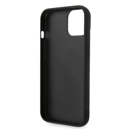 Étui pour Apple iPhone 14 Plus, Karl Lagerfeld, Monogramme 3D, Noir