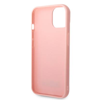 Étui pour Apple iPhone 14 Plus, Karl Lagerfeld, Monogramme 3D, Rose