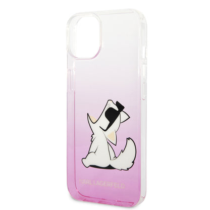 Étui pour Apple iPhone 14 Plus, Karl Lagerfeld, Choupette Fun, Rose