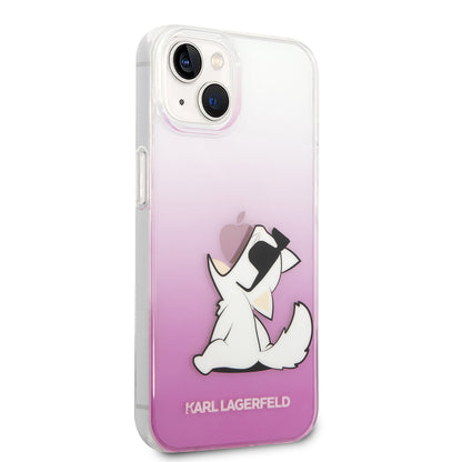 Étui pour Apple iPhone 14 Plus, Karl Lagerfeld, Choupette Fun, Rose