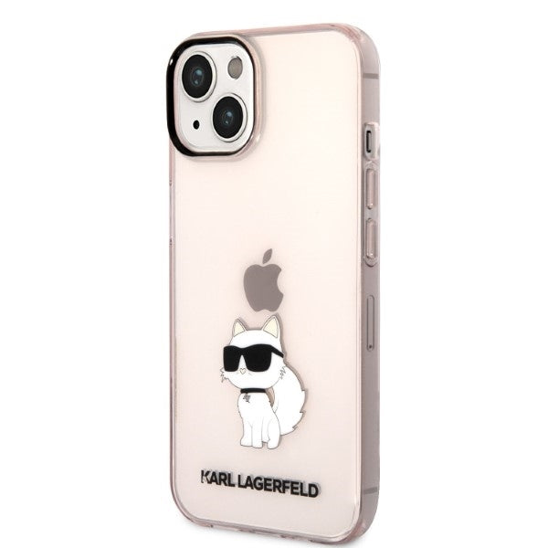 Case for Apple iPhone 14 Plus, Karl Lagerfeld, Ikonik Choupette, Pink
