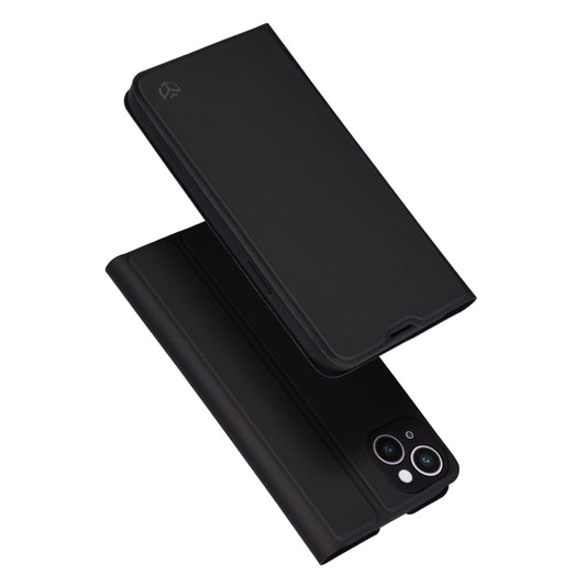 Coque pour Apple iPhone 14 Plus, Techsuit, Magskin Book, Noire