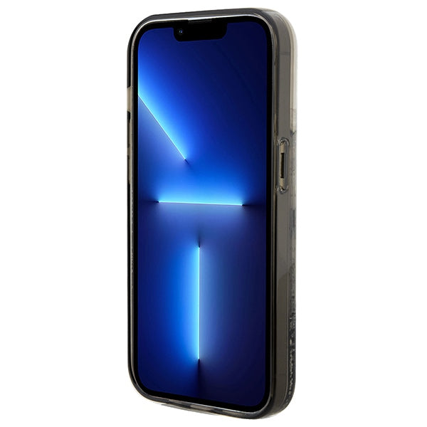 Housse pour Apple iPhone 14 Pro Max, Karl Lagerfeld, Liquid Glitter Choupette, Transparente