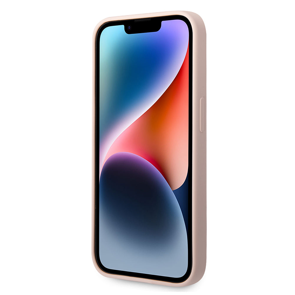 Étui pour Apple iPhone 14 Pro Max, Karl Lagerfeld, Silicone Tête de Karl, Rose