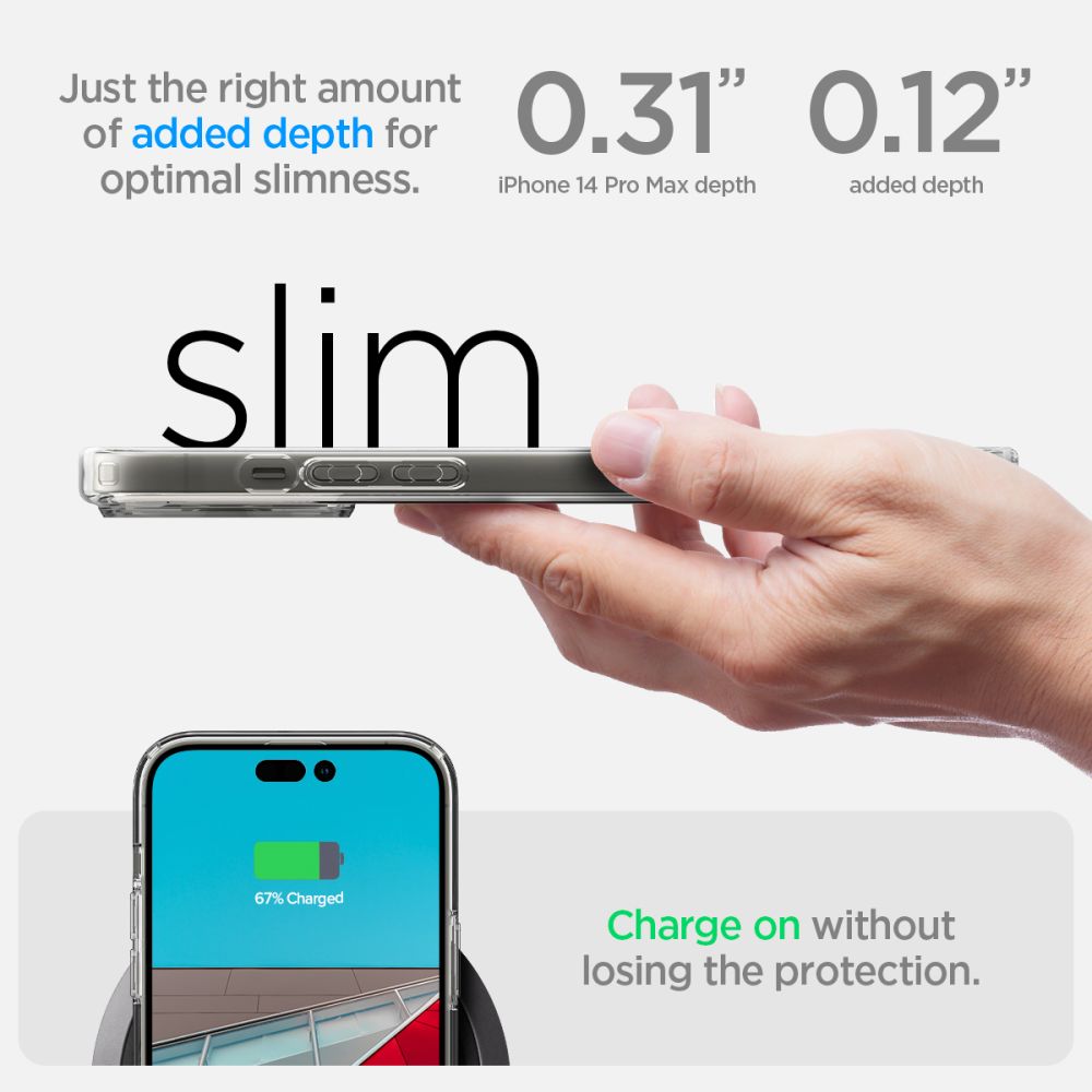 Étui pour Apple iPhone 14 Pro Max, Spigen, Ultra Hybrid, Transparent ACS04816