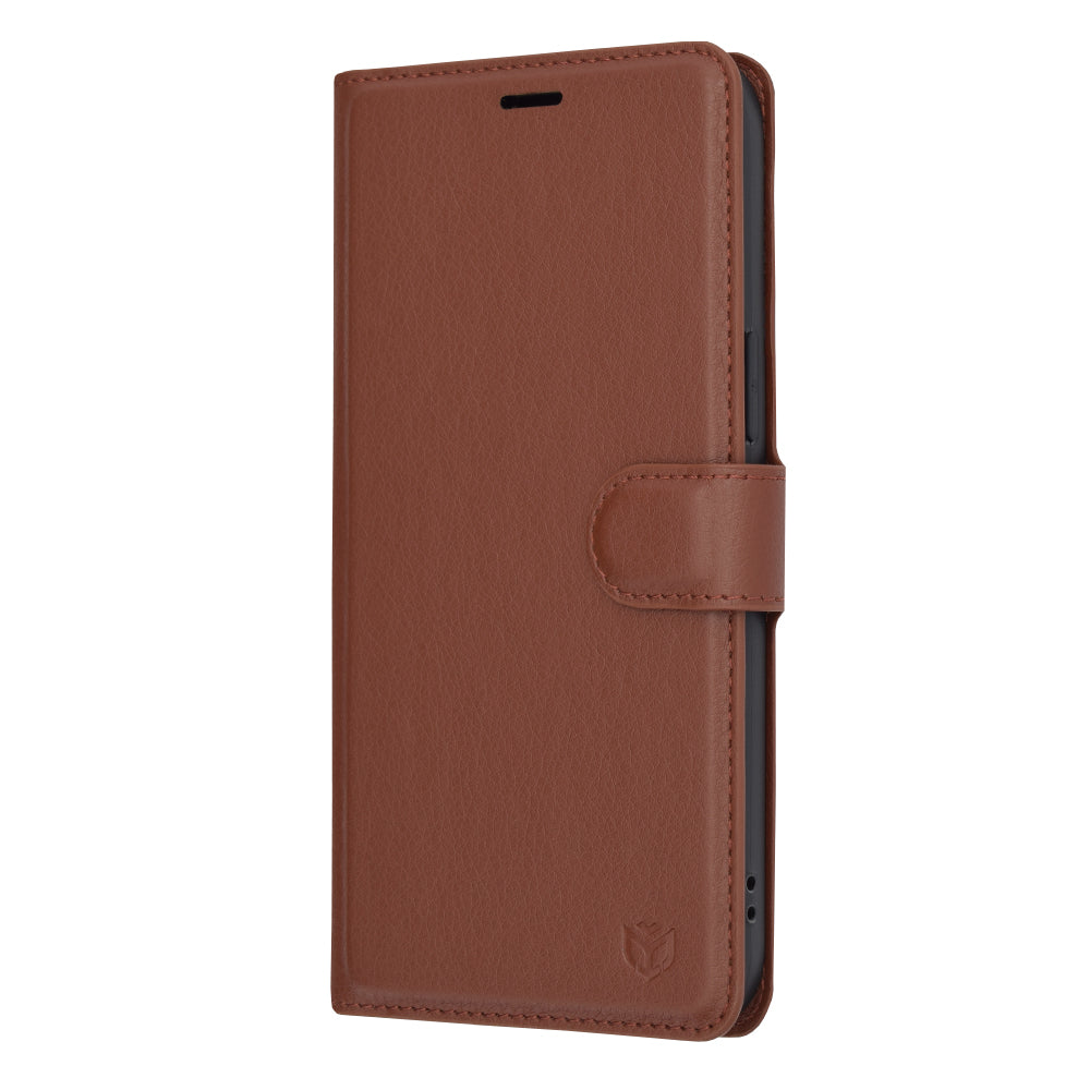 Case for Apple iPhone 14 Pro Max, Techsuit, Leather Folio, Brown