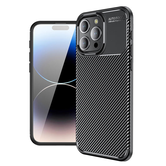 Case for Apple iPhone 14 Pro, Techsuit, CarbonFiber, Black