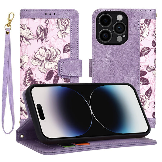 Coque pour Apple iPhone 14 Pro, Techsuit, FlipCraft, Violet