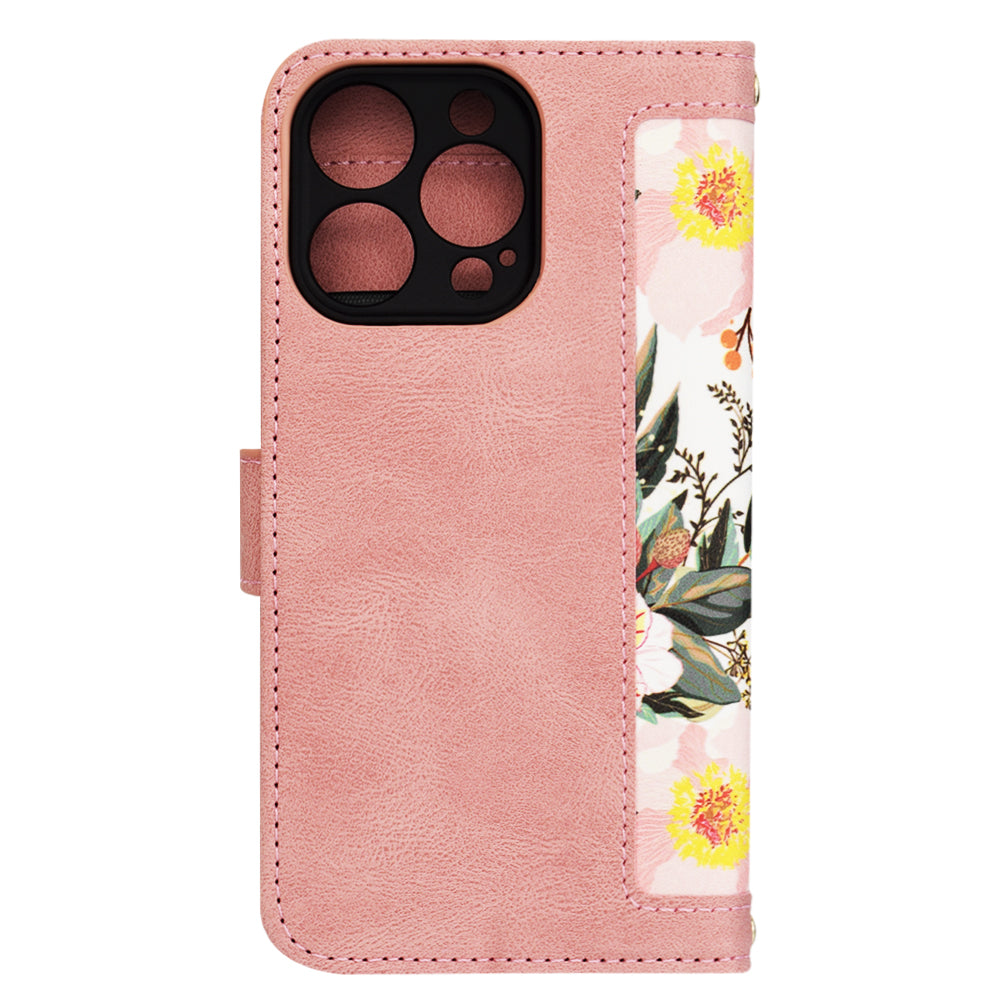 Coque pour Apple iPhone 14 Pro, Techsuit, FlipCraft, Rose