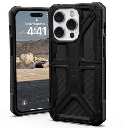 Coque pour Apple iPhone 14 Pro, Urban Armor Gear, Monarch Carbon, Noire