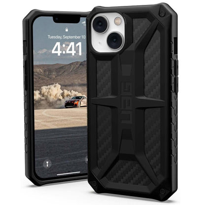Coque pour Apple iPhone 14, Urban Armor Gear, Monarch Carbon, Noire