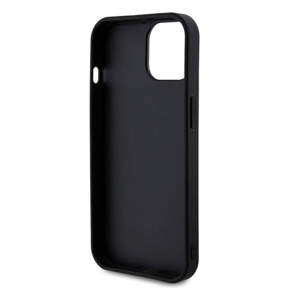 Housse pour Apple iPhone 15, Guess, Logo Métal Strass, Jaune