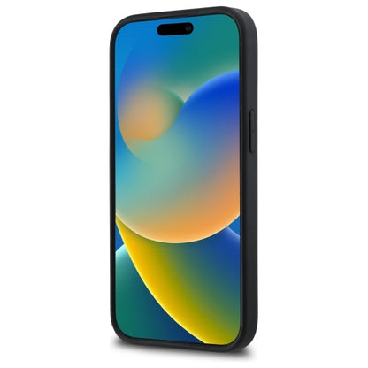 Étui pour Apple iPhone 15, Karl Lagerfeld, Signature en Caoutchouc 3D, Noir