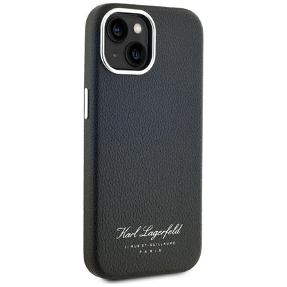 Étui pour Apple iPhone 15, Karl Lagerfeld, RSG, Noir